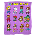 Blanket - KidzAnimals Girls Soft Fleece Blanket – LAVENDER