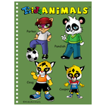 Notebook - KidzAnimals Boys #1 – Parker, Pandish, Coug and Cooper - OLIVE GREEN