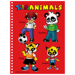 Notebook - KidzAnimals Boys #1 – Parker, Pandish, Coug and Cooper - RED