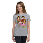 T-Shirt - Kids Fitted - KidzAnimals Girls 3 - AVAILABLE IN 9 COLORS
