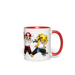 Mug - Kung Fu Boys with Little Leo, Wolfie, Dusty, Rusty and Lucas - RED Accent Color