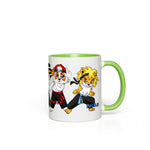 Mug - Kung Fu Boys with Little Leo, Wolfie, Dusty, Rusty and Lucas - GREEN Accent Color