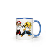 Mug - Kung Fu Boys with Little Leo, Wolfie, Dusty, Rusty and Lucas - BLUE Accent Color