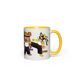 Mug - Kung Fu Boys with Chimp, Benny, Tedds and Coug - YELLOW Accent Color