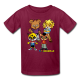 Kids T-Shirt - Fruit of the Loom - Kidz Boys 2 - MANY COLORS - burgundy