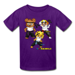 Kids T-Shirt - Fruit of the Loom - Kung Fu Boys 1 MANY COLORS - purple