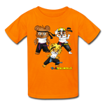 Kids T-Shirt - Fruit of the Loom - Kung Fu Boys 1 MANY COLORS - orange
