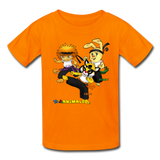 Kids T-Shirt - Fruit of the Loom - Kung Fu Boys 3 MANY COLORS - orange