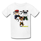 Kids T-Shirt - Fruit of the Loom - Kung Fu Boys 4 MANY COLORS - white