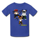 Kids T-Shirt - Fruit of the Loom - Kung Fu Boys 4 MANY COLORS - royal blue