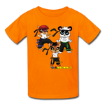 Kids T-Shirt - Fruit of the Loom - Kung Fu Boys 4 MANY COLORS - orange