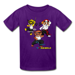 Kids T-Shirt - Fruit of the Loom - Kung Fu Boys 2 MANY COLORS - purple