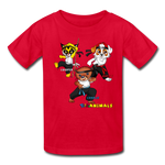 Kids T-Shirt - Fruit of the Loom - Kung Fu Boys 2 MANY COLORS - red