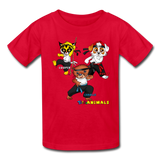 Kids T-Shirt - Fruit of the Loom - Kung Fu Boys 2 MANY COLORS - red