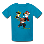 Kids T-Shirt - Fruit of the Loom - Kung Fu Boys 2 MANY COLORS - turquoise