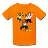 Kids T-Shirt - Fruit of the Loom - Kung Fu Boys 2 MANY COLORS - orange