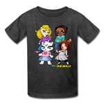 Kids T-Shirt - Fruit of the Loom - Kidz Girls 1 MANY COLORS - heather black