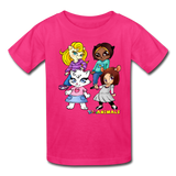 Kids T-Shirt - Fruit of the Loom - Kidz Girls 1 MANY COLORS - fuchsia