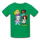 Kids T-Shirt - Fruit of the Loom - Kidz Girls 1 MANY COLORS - kelly green