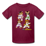 Kids T-Shirt - Fruit of the Loom - Karate Girls 3 MANY COLORS - burgundy