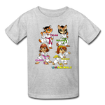 Kids T-Shirt - Fruit of the Loom - Karate Girls 3 MANY COLORS - heather gray