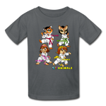 Kids T-Shirt - Fruit of the Loom - Karate Girls 3 MANY COLORS - charcoal