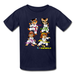 Kids T-Shirt - Fruit of the Loom - Karate Girls 3 MANY COLORS - navy