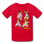 Kids T-Shirt - Fruit of the Loom - Karate Girls 3 MANY COLORS - red