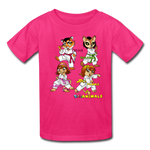 Kids T-Shirt - Fruit of the Loom - Karate Girls 3 MANY COLORS - fuchsia