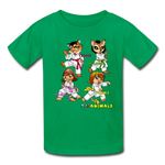 Kids T-Shirt - Fruit of the Loom - Karate Girls 3 MANY COLORS - kelly green