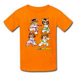 Kids T-Shirt - Fruit of the Loom - Karate Girls 3 MANY COLORS - orange