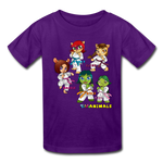 Kids T-Shirt - Fruit of the Loom - Karate Girls 2 MANY COLORS - purple