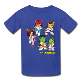 Kids T-Shirt - Fruit of the Loom - Karate Girls 2 MANY COLORS - royal blue