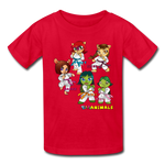 Kids T-Shirt - Fruit of the Loom - Karate Girls 2 MANY COLORS - red