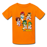 Kids T-Shirt - Fruit of the Loom - Karate Girls 2 MANY COLORS - orange
