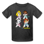 Kids T-Shirt - Fruit of the Loom - Karate Girls 1 MANY COLORS - heather black