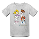 Kids T-Shirt - Fruit of the Loom - Karate Girls 1 MANY COLORS - heather gray