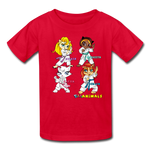Kids T-Shirt - Fruit of the Loom - Karate Girls 1 MANY COLORS - red