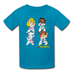 Kids T-Shirt - Fruit of the Loom - Karate Girls 1 MANY COLORS - turquoise
