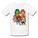 Kids T-Shirt - Fruit of the Loom - Kidz Girls 2 MANY COLORS - white