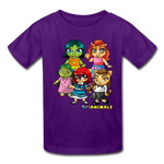 Kids T-Shirt - Fruit of the Loom - Kidz Girls 2 MANY COLORS - purple