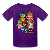 Kids T-Shirt - Fruit of the Loom - Kidz Girls 2 MANY COLORS - purple