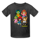 Kids T-Shirt - Fruit of the Loom - Kidz Girls 2 MANY COLORS - heather black