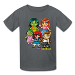 Kids T-Shirt - Fruit of the Loom - Kidz Girls 2 MANY COLORS - charcoal