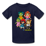 Kids T-Shirt - Fruit of the Loom - Kidz Girls 2 MANY COLORS - navy