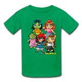 Kids T-Shirt - Fruit of the Loom - Kidz Girls 2 MANY COLORS - kelly green