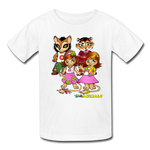 Kids T-Shirt - Fruit of the Loom - Kidz Girls 3 MANY COLORS - white