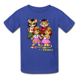 Kids T-Shirt - Fruit of the Loom - Kidz Girls 3 MANY COLORS - royal blue