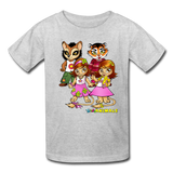Kids T-Shirt - Fruit of the Loom - Kidz Girls 3 MANY COLORS - heather gray