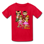 Kids T-Shirt - Fruit of the Loom - Kidz Girls 3 MANY COLORS - red